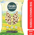 GRAIN ESSENCE White Kabuli Chana (Whole) (Big Size, Whole Pulses) (500 g)