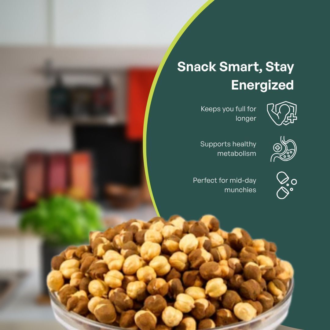 GRAIN ESSENCE Brown Bengal Gram (Whole) (Roasted Whole Pulses) (500 g) - view 4