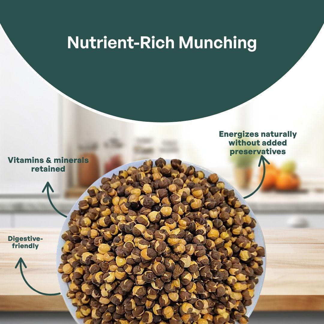 GRAIN ESSENCE Brown Bengal Gram (Whole) (Roasted Whole Pulses) (500 g) - view 6