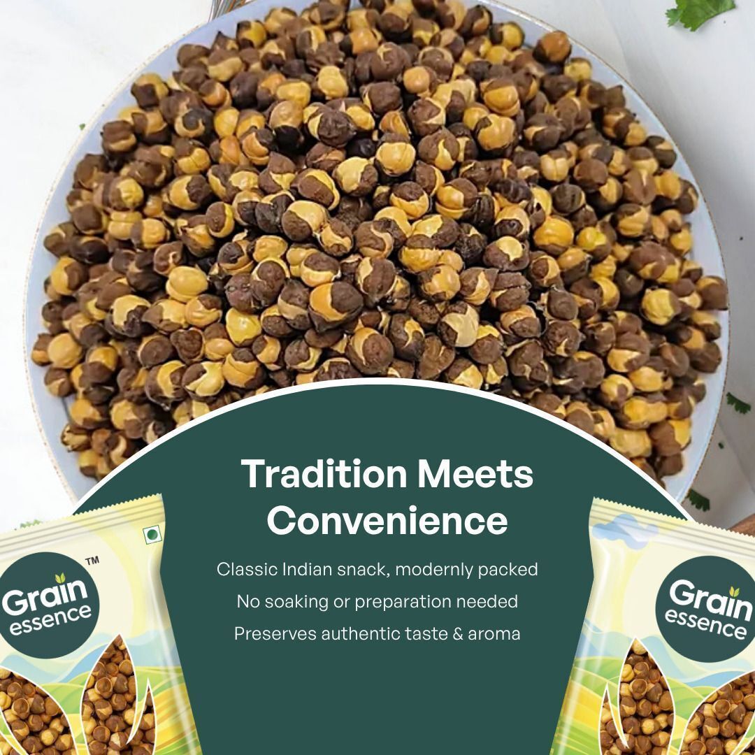 GRAIN ESSENCE Brown Bengal Gram (Whole) (Roasted Whole Pulses) (500 g) - view 5