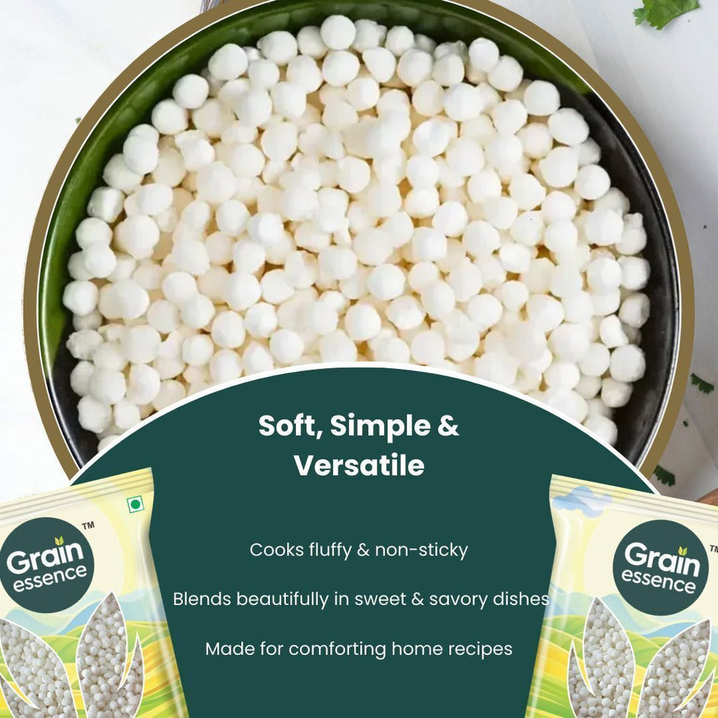 GRAIN ESSENCE Sabudana Premium | Fasting Special Food | Quick Energy Snack (500g) Sago (500 g) - view 5