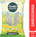 GRAIN ESSENCE Sabudana Premium | Fasting Special Food | Quick Energy Snack (500g) Sago (500 g)
