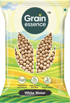 GRAIN ESSENCE White Matar Dal (Whole) (Whole Pulses) (500 g)