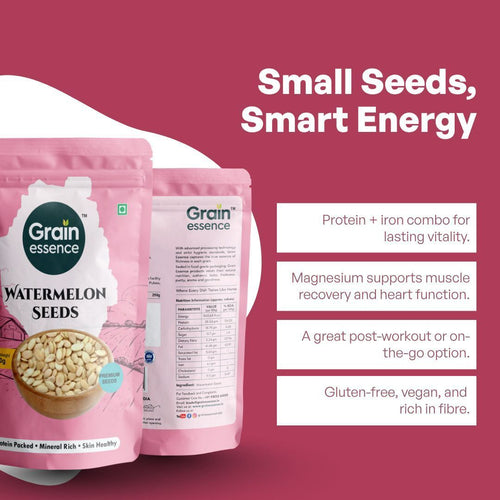 GRAIN ESSENCE Grain Essence Super Seeds Combo | Pumpkin Seeds, Watermelon Seeds, Sunflower Seeds, Brown Chia Seeds, Basil Seeds, Brown Flax Seeds (6 x 100 g) - view 2