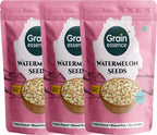 GRAIN ESSENCE Grain Essence Premium Raw Watermelon Seeds | 100% Natural, Unroasted & Unpolish Watermelon Seeds (3 x 250 g)