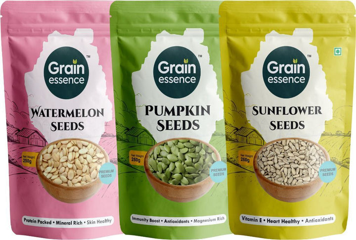 Watermelon, Pumpkin & Sunflower Seeds Combo