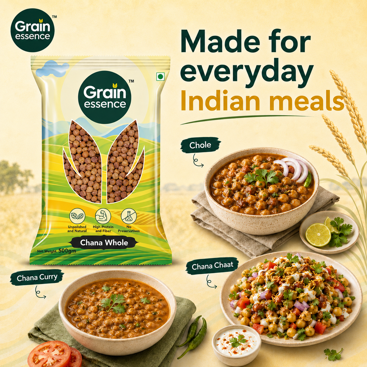 Brown Chana Whole (Bengal Gram)