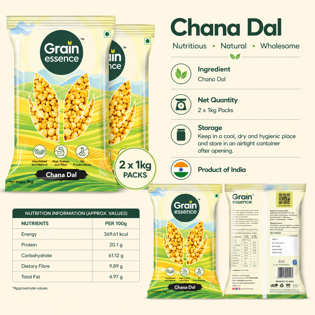 Chana Dal (Gram Dal)