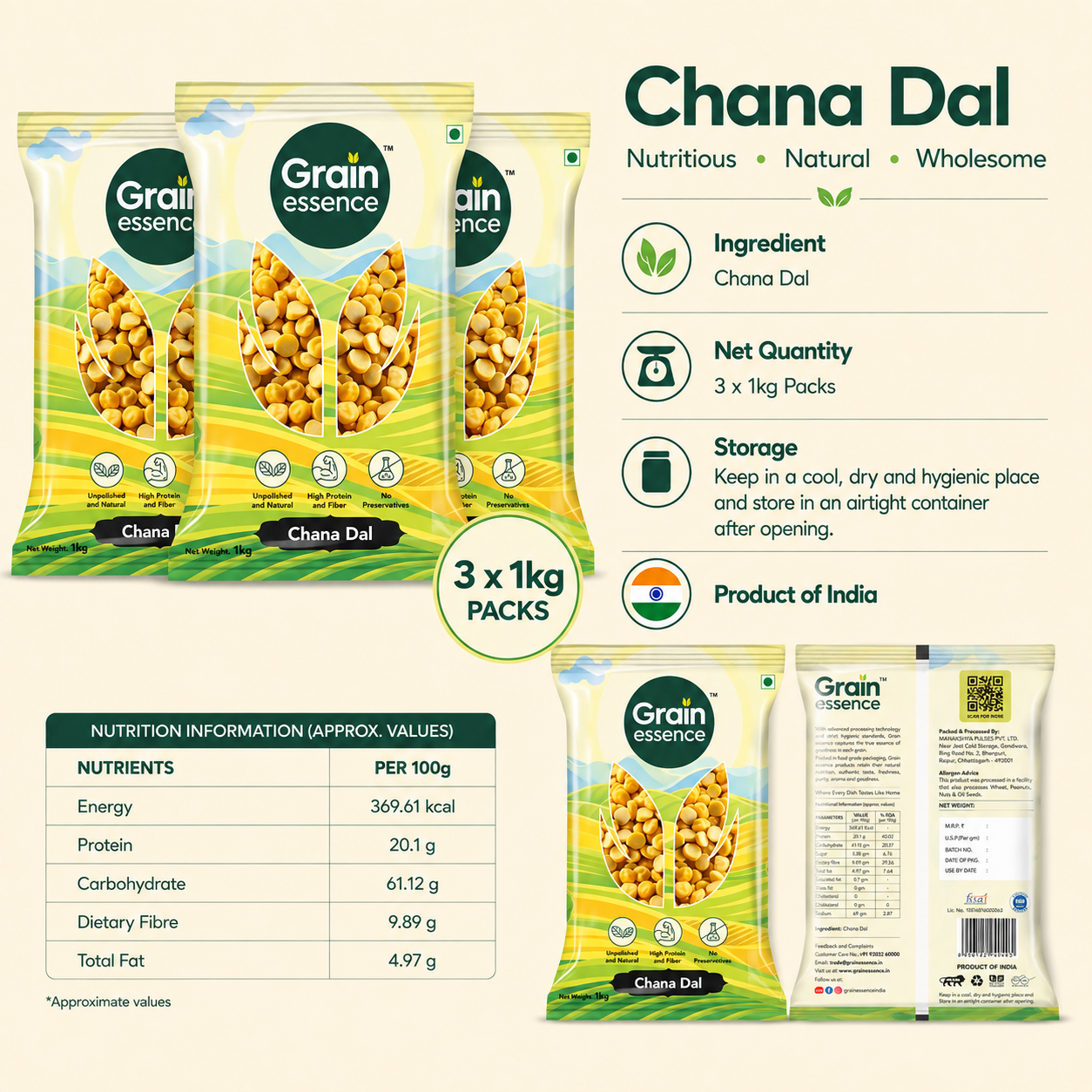 Chana Dal (Gram Dal)