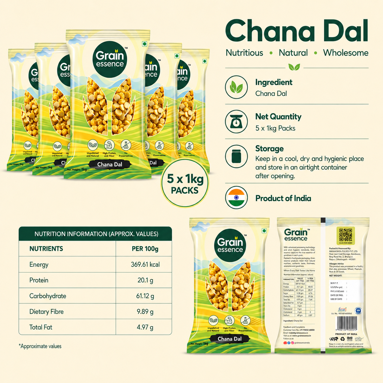 Chana Dal (Gram Dal)