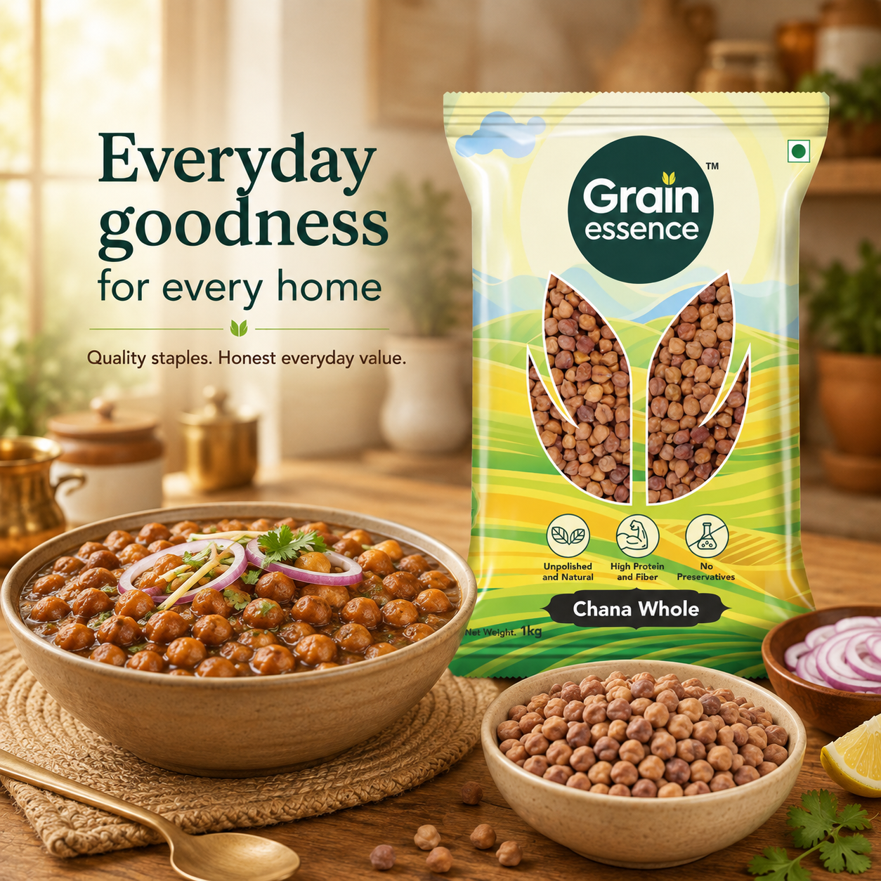Brown Chana Whole (Bengal Gram)