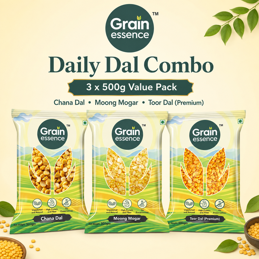 Daily Dal Combo (Chana Dal, Moong Dal, Toor Dal)