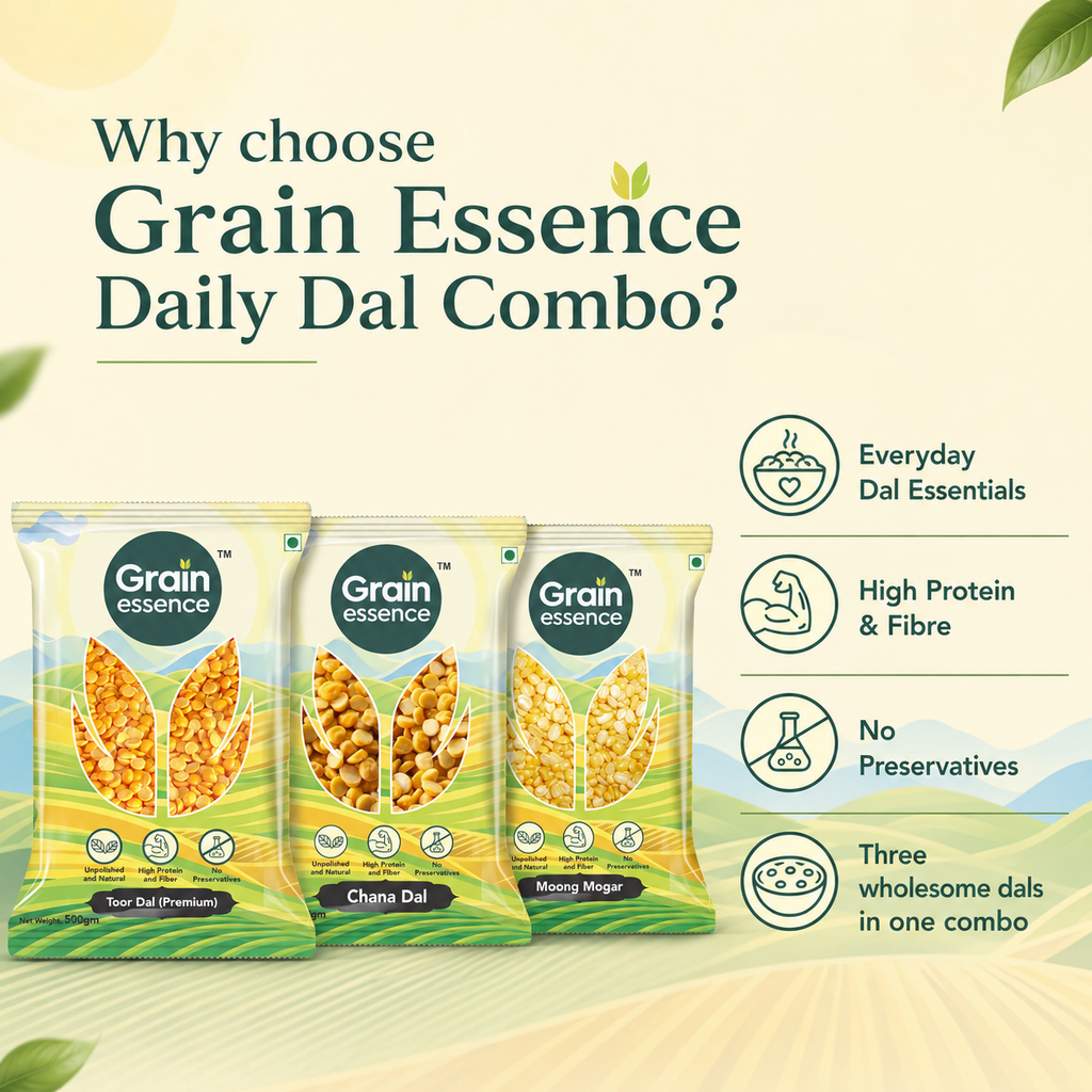 Daily Dal Combo (Chana Dal, Moong Dal, Toor Dal)