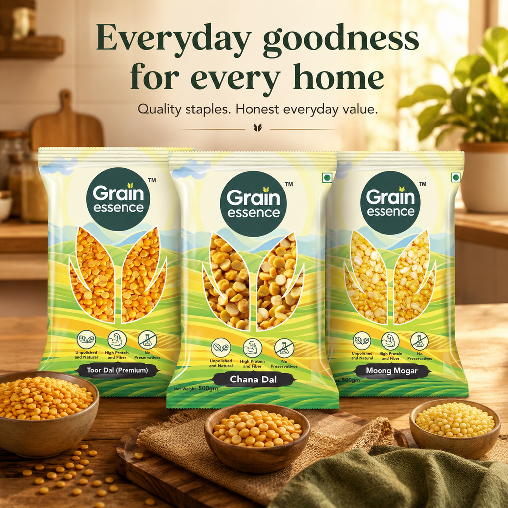 Daily Dal Combo (Chana Dal, Moong Dal, Toor Dal)