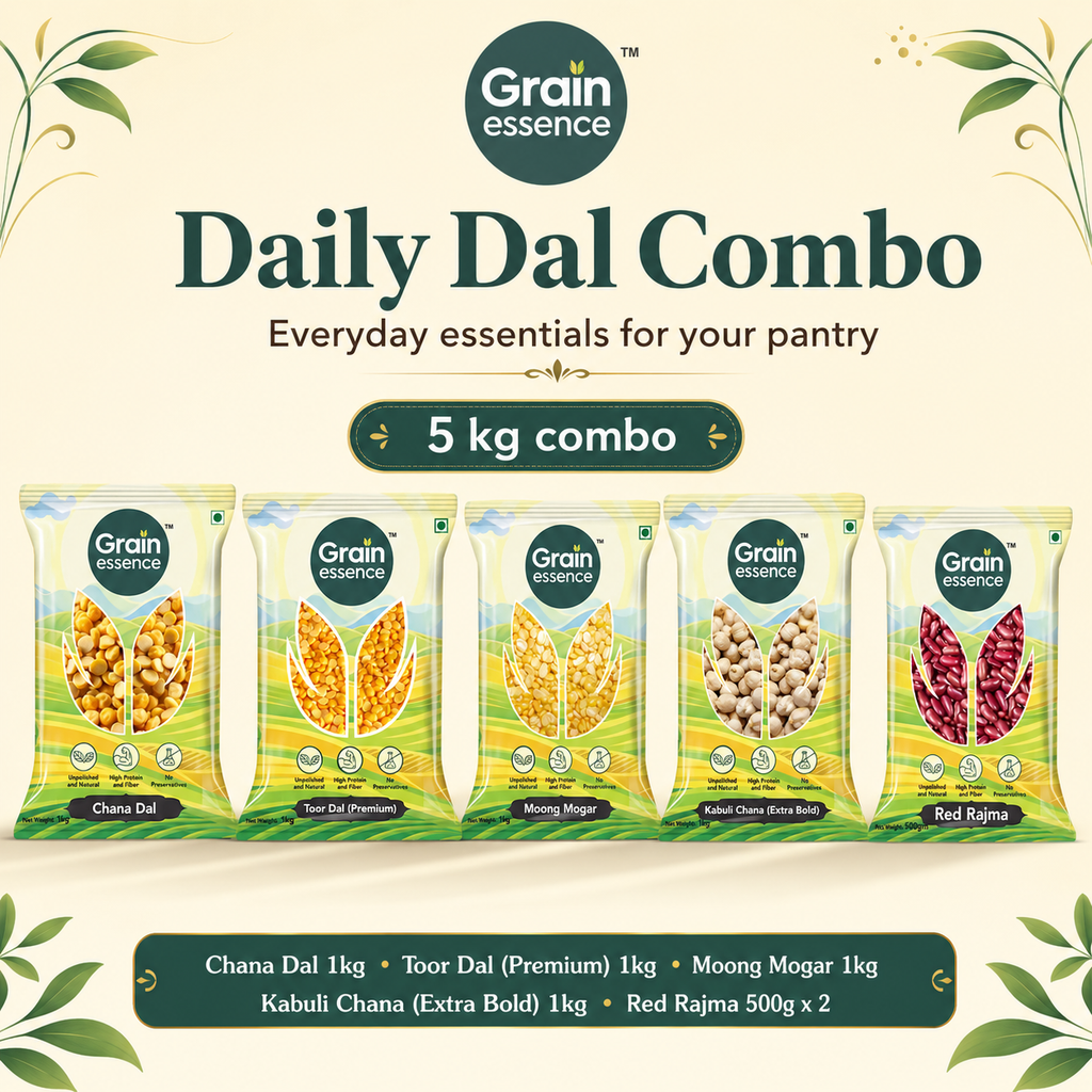 Daily Dal Combo (Chana Dal, Toor Dal, Moong Dal, Kabuli Chana, Rajma)