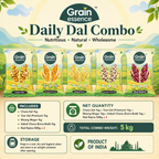 Daily Dal Combo (Chana Dal, Toor Dal, Moong Dal, Kabuli Chana, Rajma)